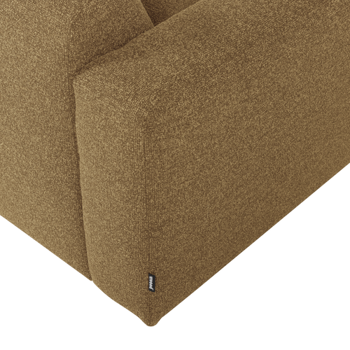 WOOOD 1,5-zits bank arm links Mojo Base - Bouclé - Geel/Bruin - 74x145x97