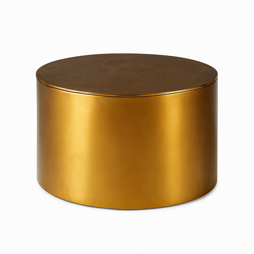 StarFurn Salontafel Fiore - Rond Goud - 60x60x45cm