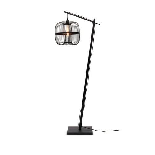 GOOD&MOJO vloerlamp Hokkaido - zwart - Ø35cm - vtwonen shop