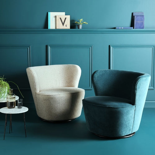 Signature - BARNABÉ Fauteuil - Beige linnen - 74x76x72 cm