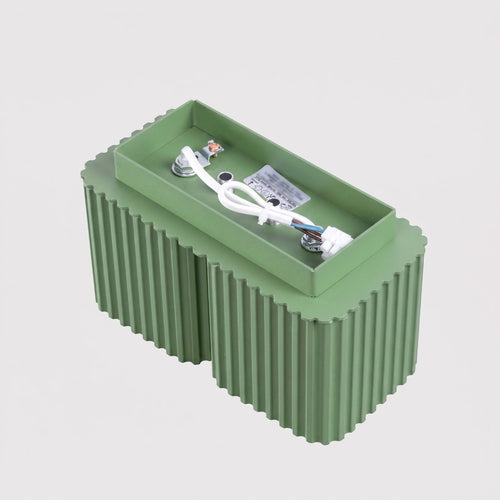 Sollux Lighting Plafondlamp RIFF 2 saliegroen GU10 - 20,5x10x12cm