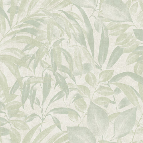 Sanders & Sanders behang bladeren vergrijsd groen - 53 cm x 10 m - 640231
