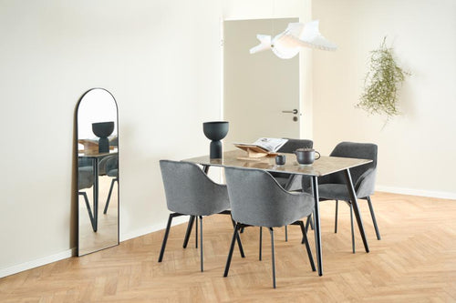 Rebellenclub Eetkamerstoel Morrey - Set Van 2 - Antraciet - vtwonen shop