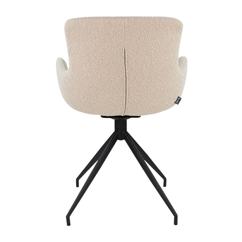 Kick draaistoel Novi - Bouclé - Beige - vtwonen shop