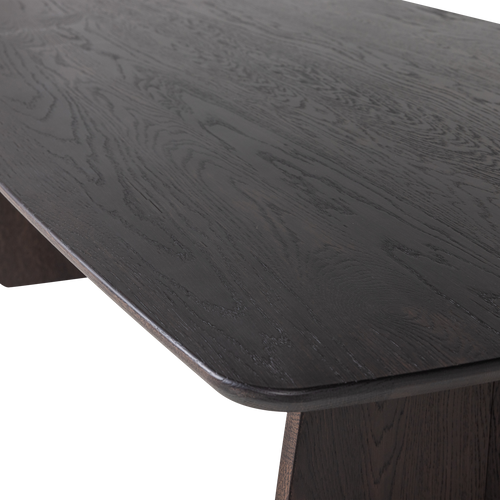 WOOOD eettafel Veere - Massief Eikenhout - Mystic Brown - 180 x 100