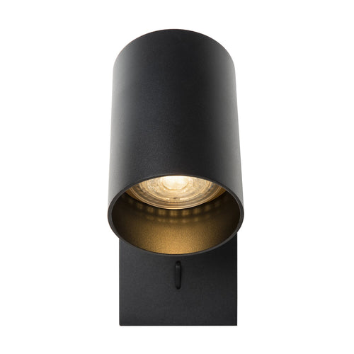 Atmooz wandlamp Nuo - zwart-zwart vanbinnen - 15 x 10 x H 12 cm - GU10