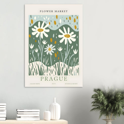 Artfulprints  Flower market - Prague II   poster 70x100 cm - vtwonen shop