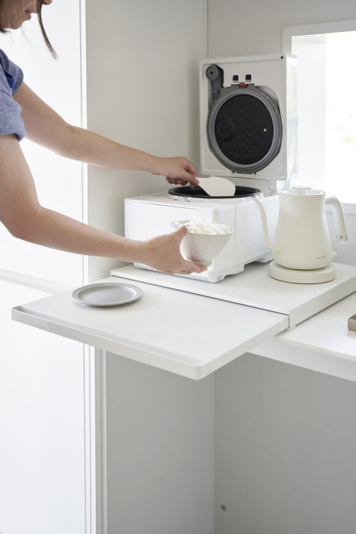 Yamazaki Uitschuifbare Keukenplateau - Tower - Wit - vtwonen shop