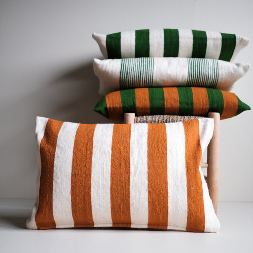 Household Hardware - kussen- Mosterd - Brede streep - vtwonen shop