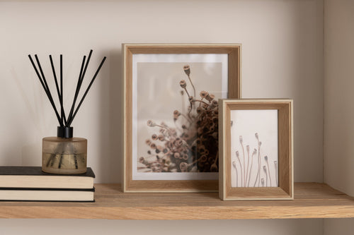 J-Line fotolijst Diepte - hout - creme - large -  2 stuks