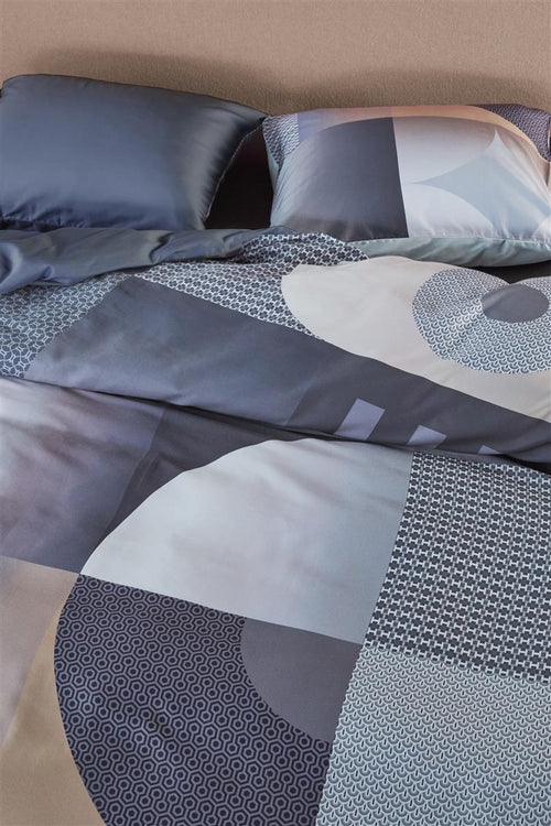 Beddinghouse Dutch Design Robbinson dekbedovertrek - Lits-Jumeaux XL - 260x200/220 cm - Grijs