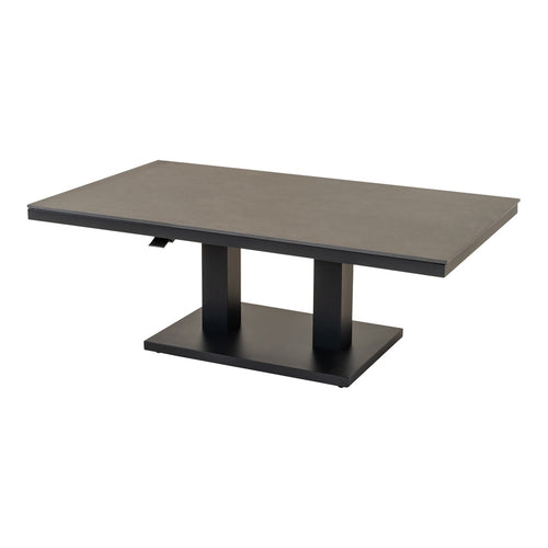 Lesli Living tuintafel Geneva - grijs - 140x80cm