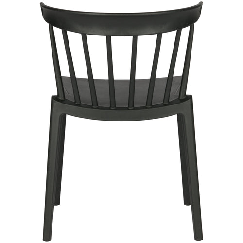 WOOOD tuinstoel Bliss - Kunststof - Zwart - Set van 6