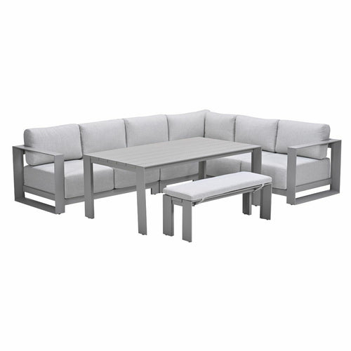 Garden Impressions lounge dining set Malakka taupe - valley sand - 6-delig