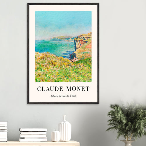 Artfulprints Poster Claude Monet - Falaise à Varengeville   - 70x100 cm - Meerkleurig