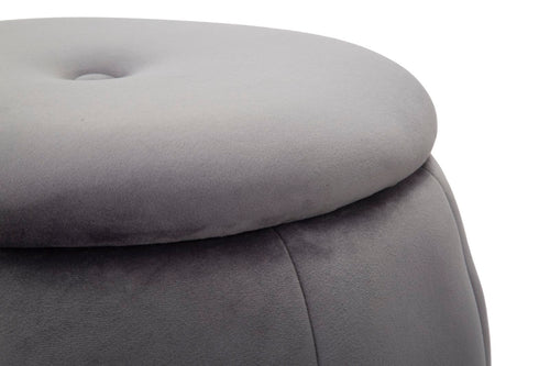 Mauro Ferretti pouf - 43x43 cm - grijs