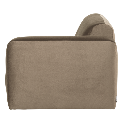 WOOOD 2-zits bank arm rechts Mojo Base - Velvet - Khaki - 74x185x97