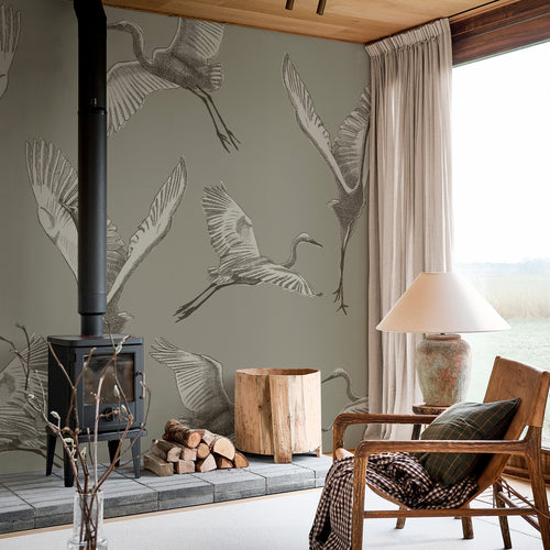 vtwonen Fotobehang - Graphic Nature old flax