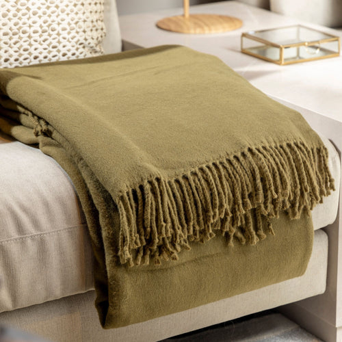 Hoii plaid Annabella - 150x200 cm - Effen kleur - Groen - vtwonen shop