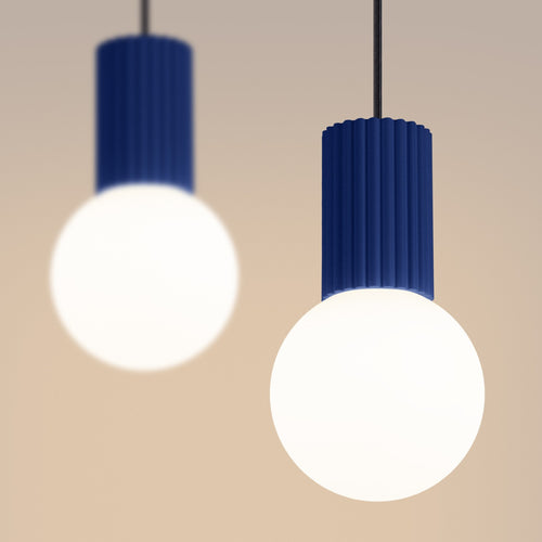 Sollux Lighting Hanglamp HALO 2L ultramarijn - 33,5x6x120cm