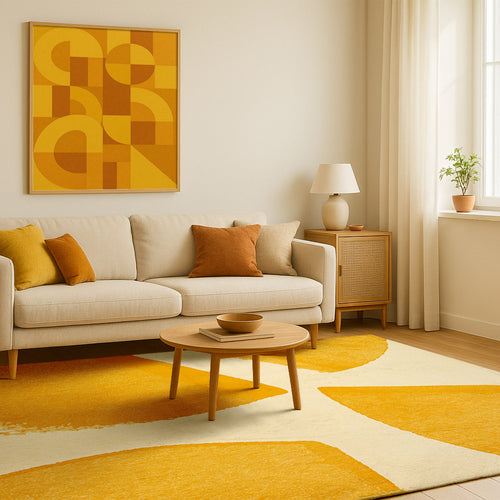 Lola&Moi vloerkleed Citrite - geel - 240x340cm - vtwonen shop