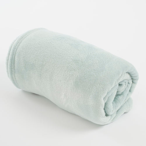 In The Mood Collection Famke Fleece Plaid - L180 x B130 cm - Mintgroen