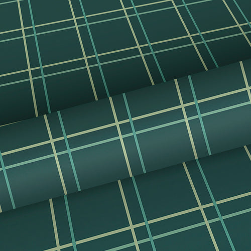 Sanders & Sanders behang ruiten donkergroen - 53 cm x 10 m - 640359 - vtwonen shop