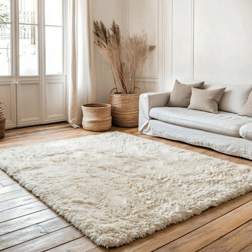 Mrcarpet Hoogpolig vloerkleed Beige/wit Nesto 160 x 230cm - vtwonen shop