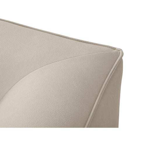Cosmopolitan Design - Modulaire hoekbank links Siena 5-zits, imitatieleer duif - 180x366x69cm