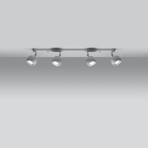 Sollux Lighting Plafondlamp OCULARE 4L wit - 80x10x16cm