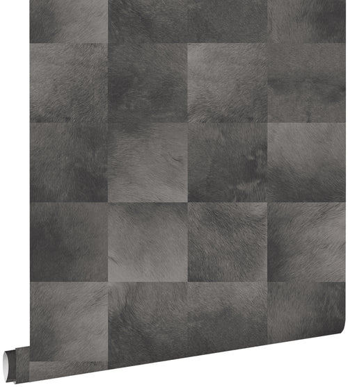 ESTAhome behang dierenhuid donkergrijs - 53 cm x 10.05 m - 139183