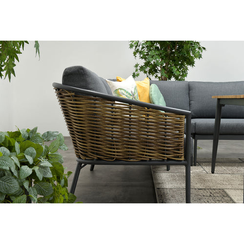 Garden Impressions lounge dining set San Vito donker grijs - 5-delig