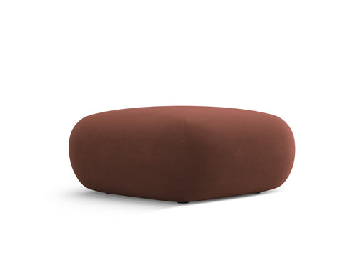 Cosmopolitan Design Poef Nolio flueel leer - 75x75x36cm