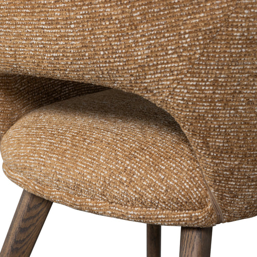 WOOOD eetkamerstoelen houten bruinen poot Murat - Geel - Set van 2 - vtwonen shop