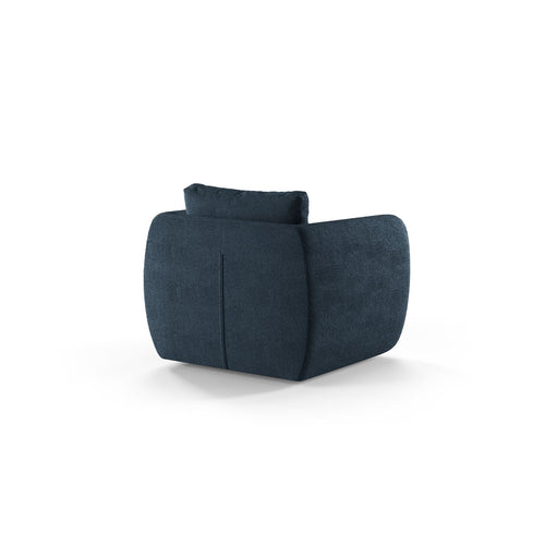 Cosmopolitan Design - Fauteuil Nimes boucle donkerblauw - 87x95.5x80cm