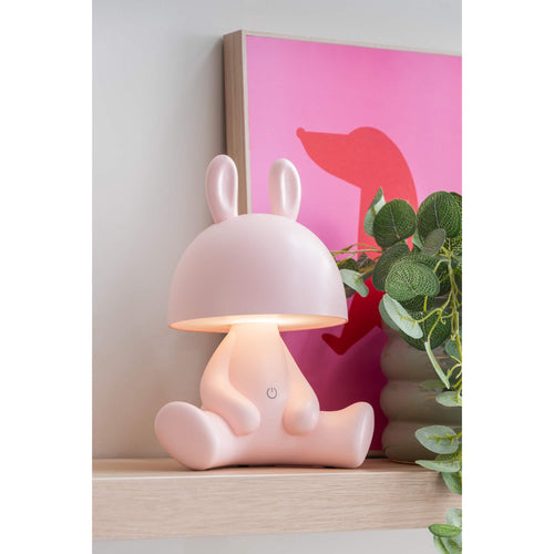 Leitmotiv tafellamp Bunny - roze - 22x17x27cm