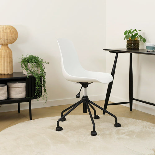 Nolon Nout-Pip Bureaustoelen Set van 2 - Wit - Zwart Onderstel - vtwonen shop