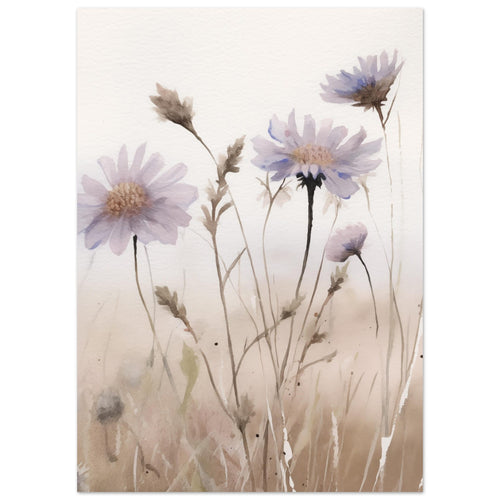 Artfulprints  Flower aquarel 1   poster 50x70 cm - vtwonen shop