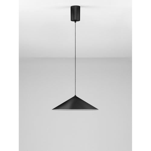 Nova Luce LUI Dome hanglamp voor plafond, zandkleurig zwart, LED 12W 767lm 3000K