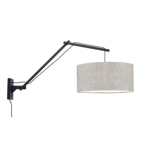 GOOD&MOJO wandlamp Andes - zwart - Ø47cm - vtwonen shop