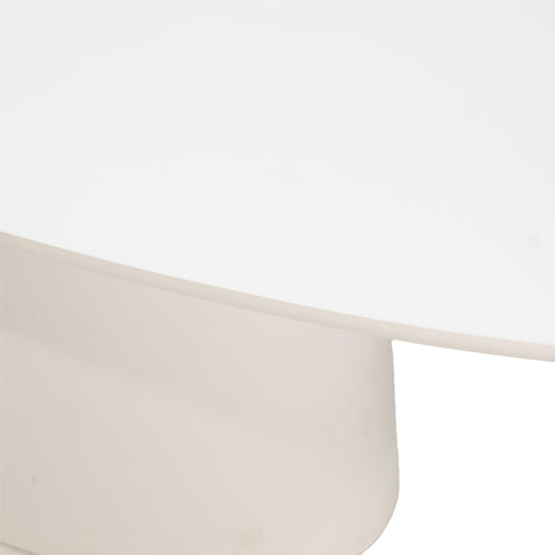 Giga Meubel Tuintafel Myrna - Ovaal - Wit Betonlook - 300x110x74cm - vtwonen shop