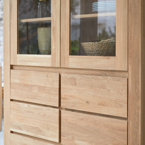 Tikamoon Massief eikenhouten servieskast - Naturel - vtwonen shop