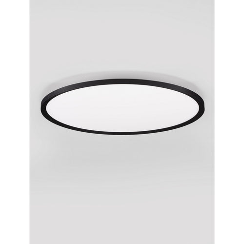 Nova Luce AOTON Geïntegreerde LED-plafondlamp, halfverzonken, zandzwart, Triac dimbaar, 55W, 4661lm, 2700-3000K kleurtemperatuur.