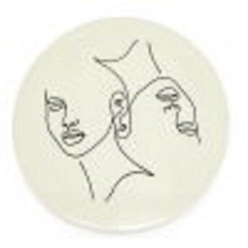 FurniLux Wanddeco Clay Abstract klein beige - 45x45x2 cm - vtwonen shop