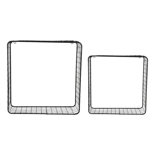 Present Time wanddecoratie Reja - zwart - 15x35x35cm - vtwonen shop