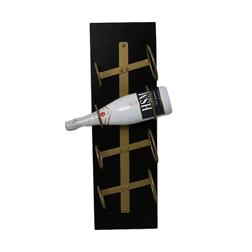 HSM Collection Wijnrek Diabo - wand  - 4 flessen - goud - vtwonen shop