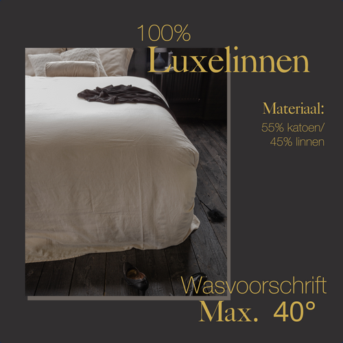 Ten Cate premium - dekbedovertrekset - 140x200/220 - 100% linnen - naturel - vtwonen shop