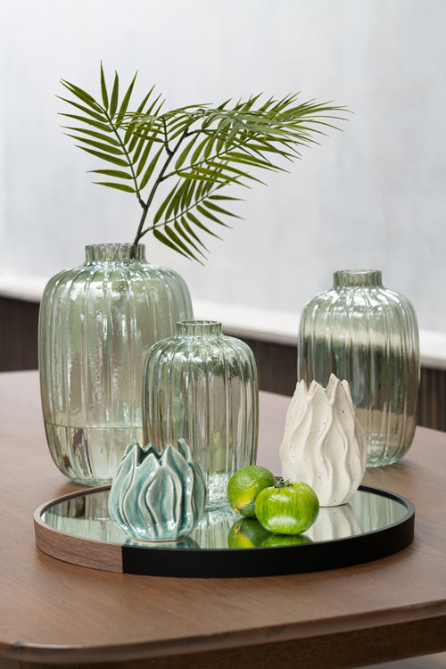 J-Line tak Bamboe - kunststof - groen - small - 12 stuks