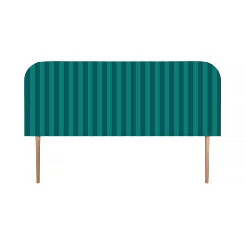 Gestoffeerd fluwelen hoofdbord met strepen 160x97cm