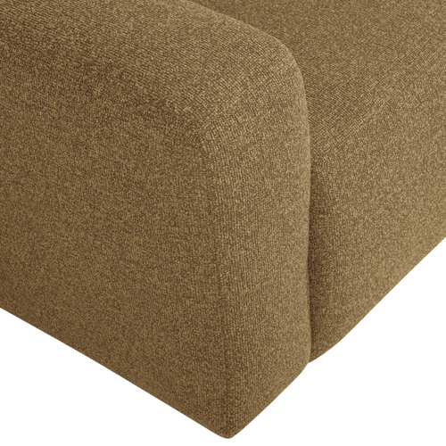 WOOOD 1-zits bank arm links Mojo Base - Bouclé - Geel/Bruin - 74x105x97